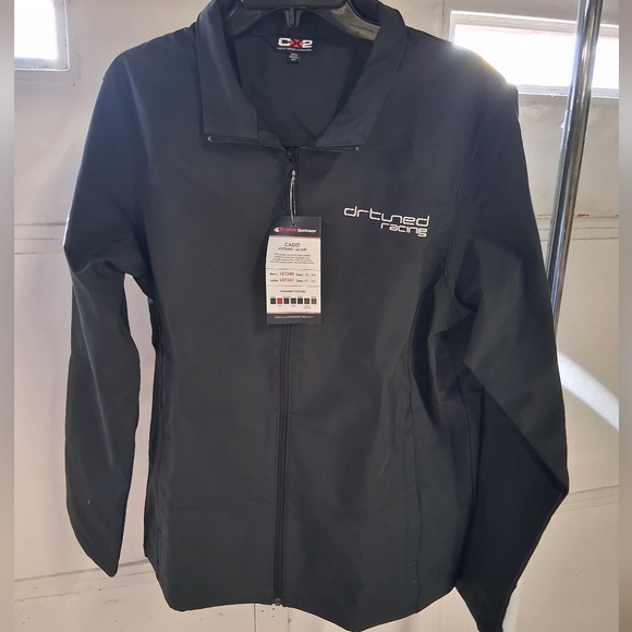 NWT Dr. Tuned Racing Black Softshell Jacket Sz. Med